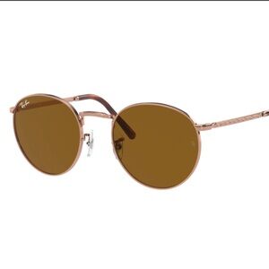 Ray-Ban Classic Round Rose Gold Frame Sunglasses